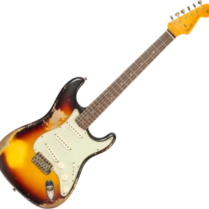 Fender Custom Shop Bone Tone Stratocaster CZ584251 - super heavy relic 3-color sunburst Réduction