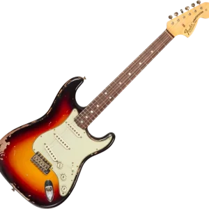 Meilleur Prix Fender Custom Shop Michael Landau Signature 1968 Stratocaster R137799 - relic bleached 3-color sunburst