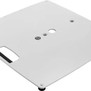 K&m Base plate 550 x 550 mm 3 x M20 blanche Usine Directe