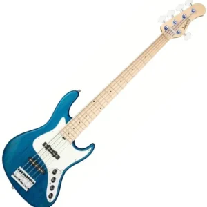 Promotion Saisonnière Sadowsky Will Lee MetroLine 22-Fret Swamp Ash 5-String (GER, MN) - ocean blue transparent satin