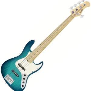Sadowsky Will Lee MetroLine 22-Fret Swamp Ash 5-String (GER, MN) - bora blue burst transparent satin Expédition Rapide