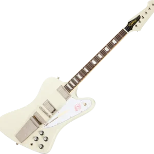Must-Have Epiphone 1963 Firebird V Reissue With Maestro Vibrola - polaris white