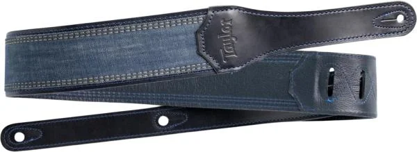 Taylor 2.5-inc. Blue Denim Guitar Strap 4300-25 - Navy Edge Affaire À Saisir