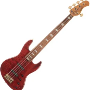 Dernier Modèle Sadowsky Metroline 21-Fret Standard J/J Bass 5-String Ltd (Germany, MN) - majestic red transparent satin