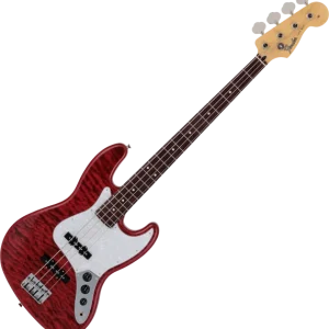 Fender Made in Japan Hybrid II Jazz Bass - quilt red beryl Petit Prix