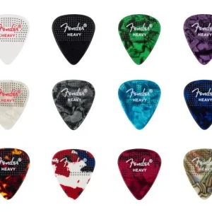 Commander Vite Fender Médiators 351 CELLULOÏDE À POINTS HVY PACK DE 12