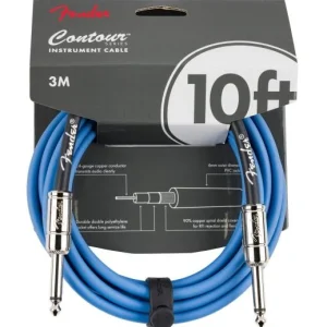Fender CÂBLE CONTOUR 10‘, LPB Prix Promo