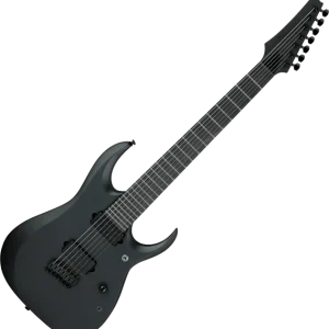 Bon Plan Ibanez Iron Label RGDRB71 BKF 7-String - black flat
