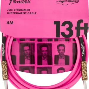Prix Réduit Fender Joe Strummer 13-ft Instrument Cable - Pink Leopard