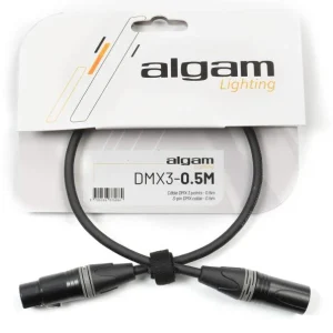 Produit De Marque Algam lighting Câble DMX 3 points - 0,5 m