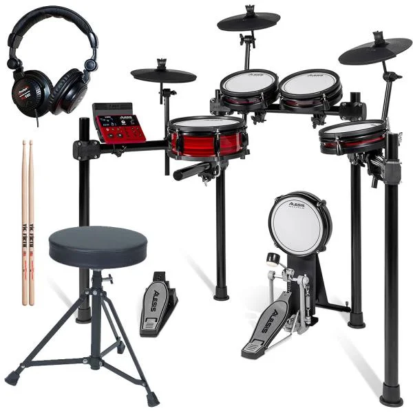 Prix Choc Alesis Nitro Pro Kit+ Baguettes + Casque + Siège