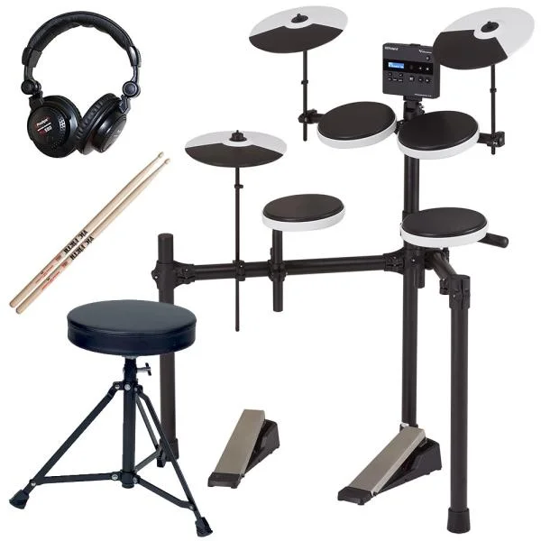 Pas Cher Roland TD-02K V-Drums + Casque + Siège + Baguettes