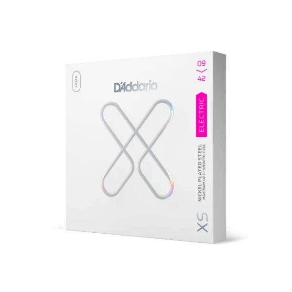Pas Cher D‘addario Cordes D‘Addario XS Nickel avec revêtement pour guitare électrique, 09-42 Super Light, pack de 3 jeux - jeu de 6 cordes
