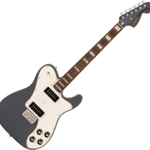 Promotion Saisonnière Fender Chris Shiflett Cleaver Telecaster Deluxe (USA, RW) - charcoal frost metallic