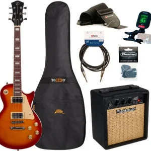 Prix Réduit Eastone LP100 +Blackstar Debut 10E +Accessories - cherry sunburst