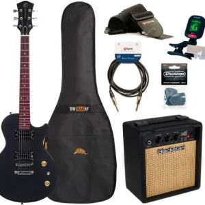 Eastone LPL70 +Blackstar Debut 10E +Accessories - black satin Soldes