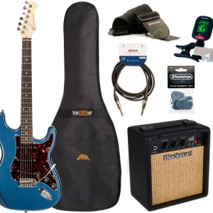 Eastone STR70 +Blackstar Debut 10E +Accessories - purple blue Pas Cher