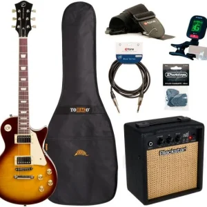 Eastone LP200 +Blackstar Debut 10E +Accessories - honey sunburst Achat Immédiat