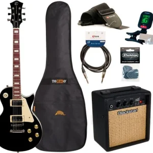 Eastone LP100 +Blackstar Debut 10E +Accessories - black Satisfait Ou Remboursé