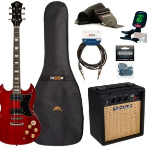 Nouvelle Collection Eastone SDC70 +Blackstar Debut 10E +Accessories - red