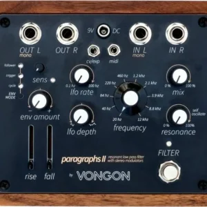 Livraison Express Vongon Paragraphs Stereo Resonant Lowpass Filter