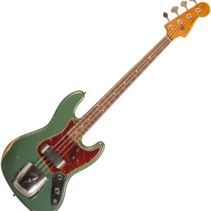 Satisfait Ou Remboursé Fender Custom Shop 1963 Jazz Bass R135891 - relic sherwood green metallic