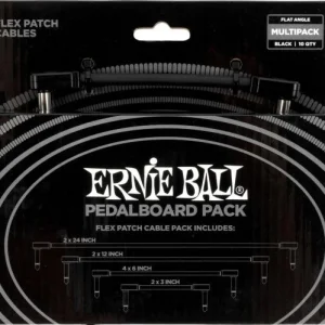 Paiement Sécurisé Ernie ball Multipack câble de pactch Flex - Noir