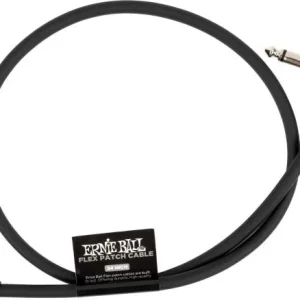 Ernie ball Câble de patch Flex 60cm - Noir Authentique