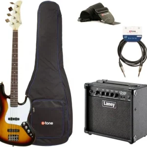 Eastone JAB +LANEY LX15B +CABLE +HOUSSE +COURROIE + Housse basse éco - 3 tone sunburst Pas Cher