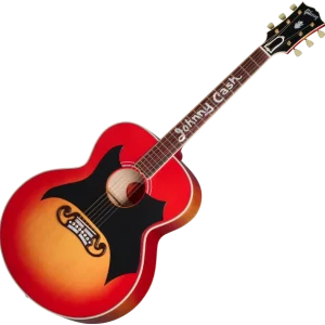 Expédition Rapide Gibson Custom Shop Johnny Cash SJ-200 - vintage cherry sunburst