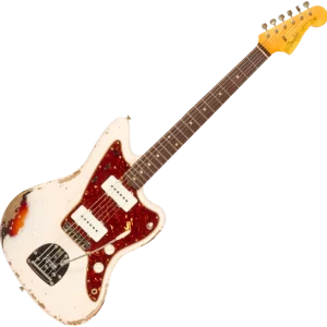 Fender Custom Shop 1962 Jazzmaster R133709 - heavy relic shell pink o. 3-color sunburst Petit Prix