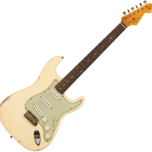 Fender Custom Shop 1959 Stratocaster R133842 - relic antique vintage white Nouvel Arrivage