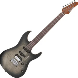 Offre Exclusive Ibanez Tom Quayle TQM2 NT (Japan) - charcol black burst flat