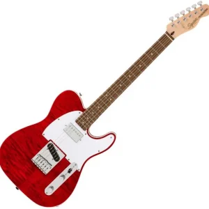 Réduction Squier Affinity Telecaster FMT SH - crimson red transparent