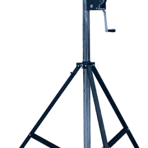 Quiklok Stand lumière avec manivelle - noir/chrome Expédié Aujourd'hui