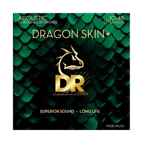 Dr DRAGON SKIN+ Core Technology Coated Wrap 80/20 10-48 - jeu de 6 cordes Pas Cher