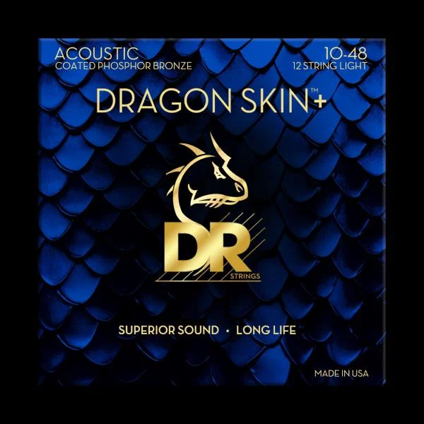 Dr DRAGON SKIN+ Core Technology Coated Wrap Phosphore Bronze - jeu de 12 cordes Promotion Saisonnière