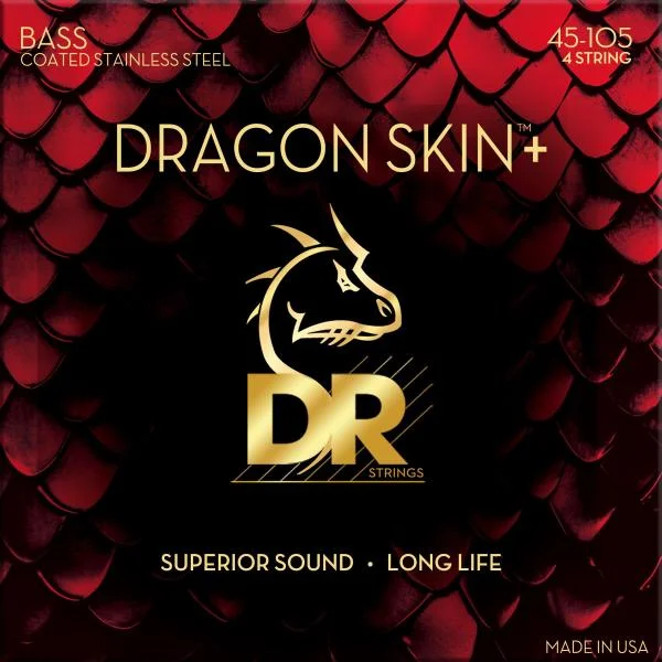 Affaire À Saisir Dr DRAGON SKIN+ Core Technology Coated Wrap 45-100 - jeu de 4 cordes