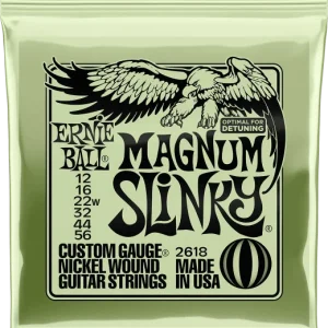 Ernie ball Magnum slinky 12-16-22w-32-44-56 - jeu de 6 cordes Nouvelle Collection
