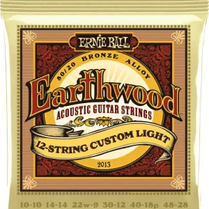 Ernie ball EARTHWOOD 80/20 BRONZE - jeu de 12 cordes Authentique