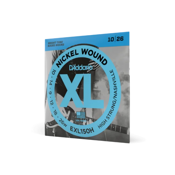 D‘addario Nickel Wound High - Strung/Nashville Tuning 10-26 - jeu de 6 cordes Usine Directe
