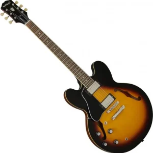 Top Vente Epiphone Inspired By Gibson ES-335 LH - vintage sunburst
