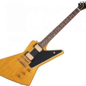 Gibson Custom Shop 1958 Korina Explorer Reissue (Black Pickguard) - vos natural Dernière Chance