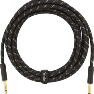 Acheter Direct Fender Deluxe Instrument Cable, 15ft, Straight/Straight - Black Tweed