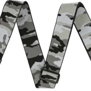 Prix Bas Fender Weighless 2 Inches Camo Guitar Strap - Gray