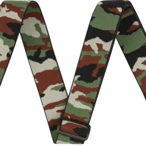 Fender Weighless 2 Inches Camo Guitar Strap - Green Achetez Aujourd'hui