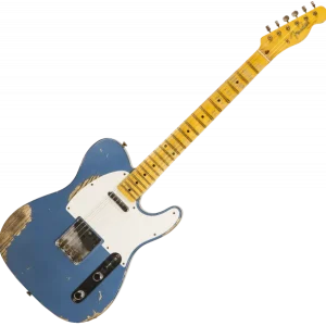 Fender Custom Shop 1958 Telecaster CZ550155 - heavy relic lake placid blue Petit Prix