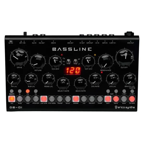 Authentique Erica synths Desktop Bassline DB-01