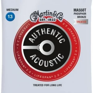 Petit Prix Martin MA550T Acoustic Guitar 6-String Set Authentic Lifespan 2.0 92/8 Phosphor Bronze 13-56 - jeu de 6 cordes