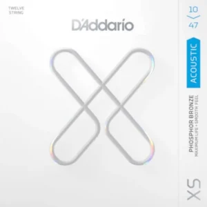 D‘addario XSAPB1047-12 Acoustic Guitar 12-String Set Phosphor Bronze Coated 10-47 - jeu de 12 cordes Satisfait Ou Remboursé